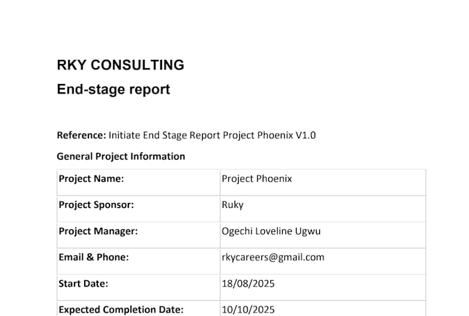 handle end to end project management and coordination